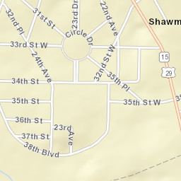 Shawmut Alabama Street Map