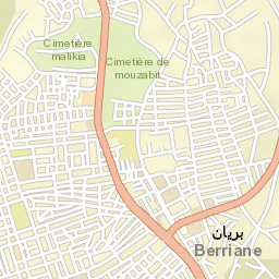 Berriane Street Map