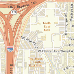 Arcadia Street, The Shops At NorthEast Mall Street Map