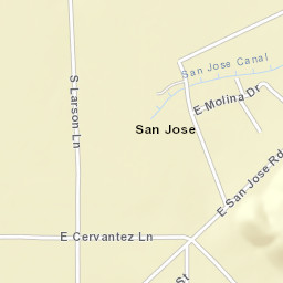 San Jose Arizona Street Map