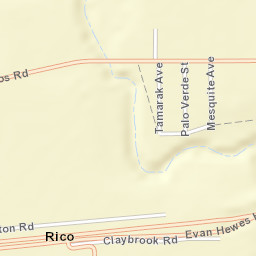 Rico California Street Map