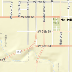 Holtville California Street Map