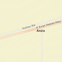Anza California Street Map