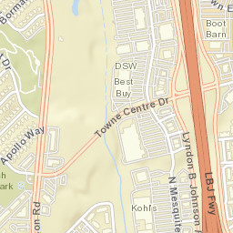 18601 Lyndon B Johnson Freeway Mesquite Street Map