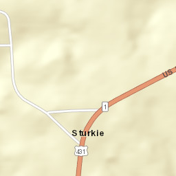 Sturkie Alabama Street Map