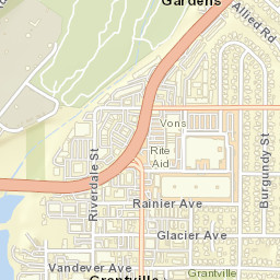 Grantville California Street Map
