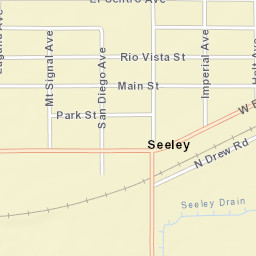 Seeley California Street Map