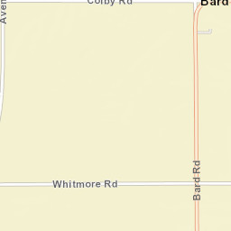 Bard California Street Map