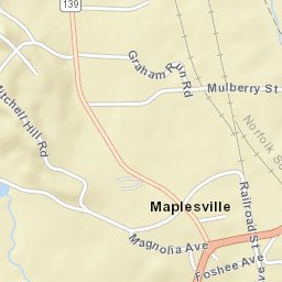 Maplesville Alabama Street Map