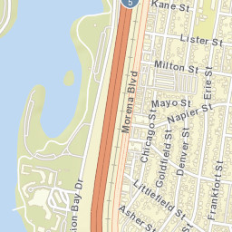 Morena California Street Map