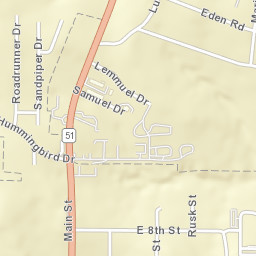 1501-1699 East 8th Street, Weatherford Street Map