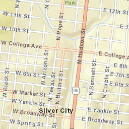 106 West Yankie Street, Silver City, NM Street Map