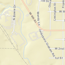 1401 North Bowie Drive, Weatherford, TX Street Map