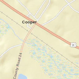 Cooper Alabama Street Map