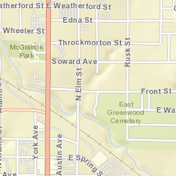 801 North Main Street, Weatherford, TX Street Map