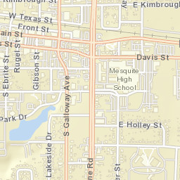 Mesquite, Texas Street Map