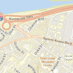 3800-3928 Leland St, San Diego, CA Street Map