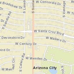 Arizona City Arizona Street Map