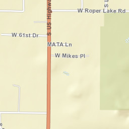 Cactus Flat Arizona Street Map