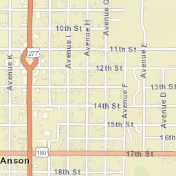 1202 Commercial Avenue Anson TX Street Map