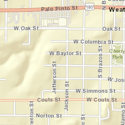 201-299 S Alamo St, Weatherford, TX 76086 Street Map