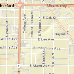 101-105 Fort Worth Highway, Weatherford Street Map
