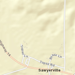 Sawyerville Alabama Street Map