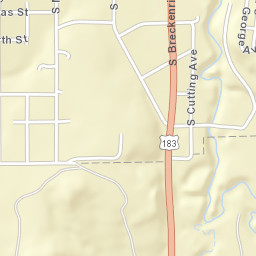 U.S. 183, Breckenridge, TX, USA Street Map