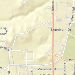 1201-1299 S Bowie Dr, Weatherford, TX Street Map