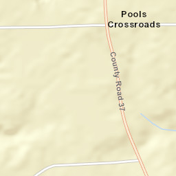 Pools Crossroads Alabama Street Map