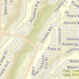 Chollas Creek California Street Map