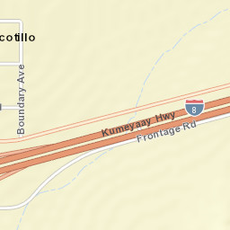 Ocotillo California Street Map