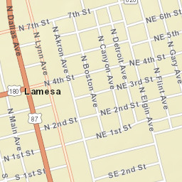 400-498 South 1st Street, Lamesa, TX Street Map