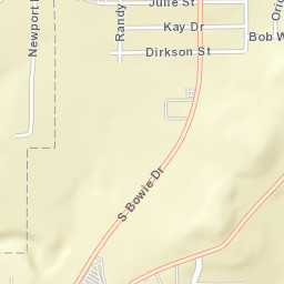 2095 Newport Road, Weatherford, TX Street Map