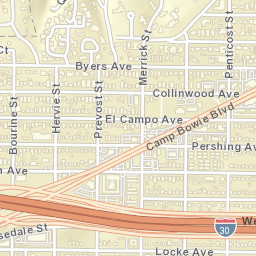 5201 Camp Bowie Boulevard, Fort Worth Street Map