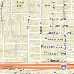 3928-3934 Collinwood Avenue Fort Worth Street Map