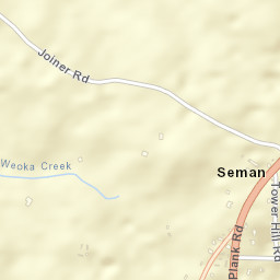 Seman Alabama Street Map
