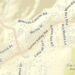 North Jamul California Street Map