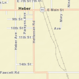 Heber California Street Map