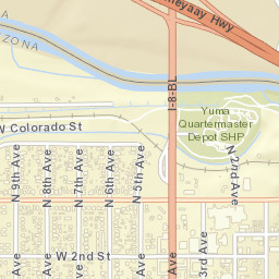 Yuma Arizona Street Map