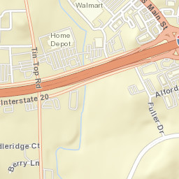 Interstate 20, Weatherford, TX 76086, USA Street Map