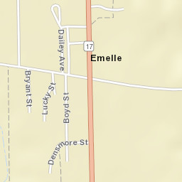 Emelle Alabama Street Map