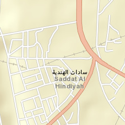 Nāḩīyat Saddat al Hindīyah Street Map