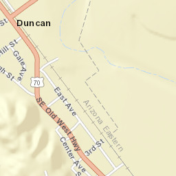 Duncan Arizona Street Map