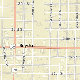 2500-2530 College Avenue, Snyder, TX Street Map
