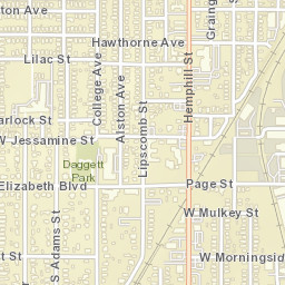 2314 Lipscomb Street Fort Worth TX Street Map