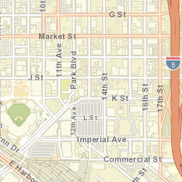 321 15th St, San Diego, CA 92101, USA Street Map