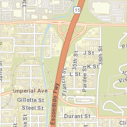 Stockton California Street Map