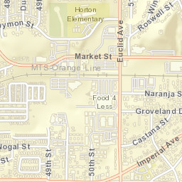 Valencia Park California Street Map