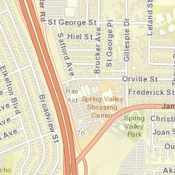 700-898 Sweetwater Rd, Spring Valley, CA Street Map